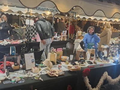 Le stand Dame Pascale au marché de Noël